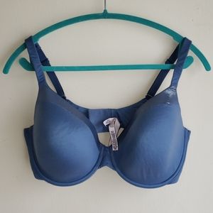 Used VS 38DDD Blue shimmery bra